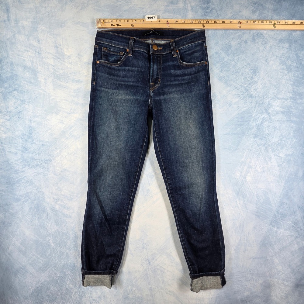 J Brand 835 Sublime Mid Rise Skinny Jeans Dark‎ Wash Indigo Size 26 JB000121